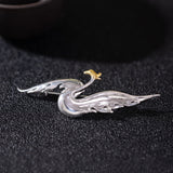 Phoenix Flame Brooch for Rebirth, Power and Divine Grace