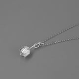 Botanical Pendant Necklace in Gold & Silver