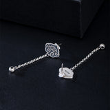 Mystic Lotus Drop Earrings with Sacred Flowing Energy