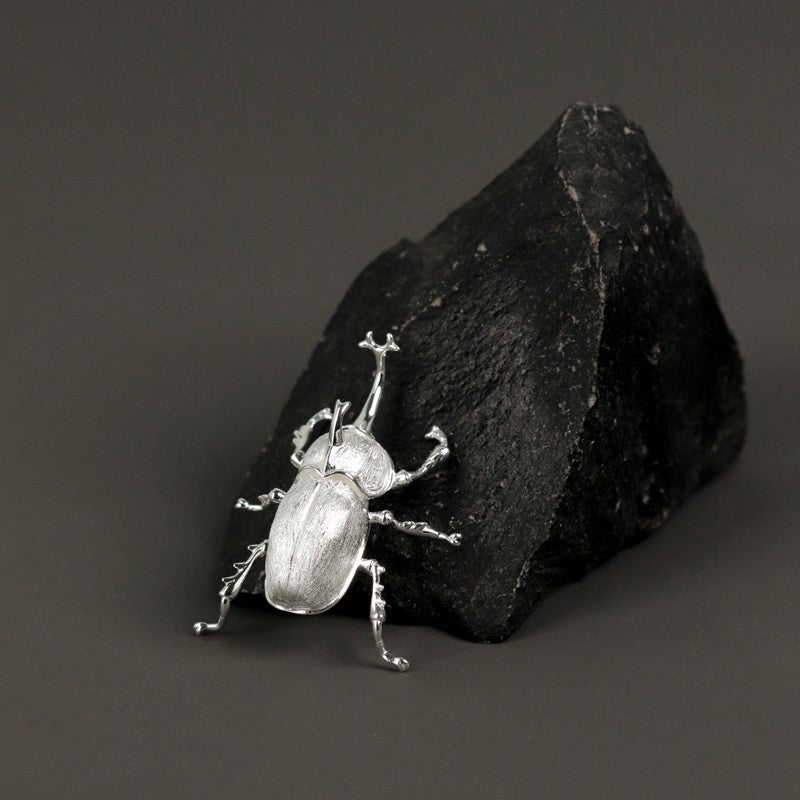 Mystic Scarab Beetle Brooch for Protection and Power