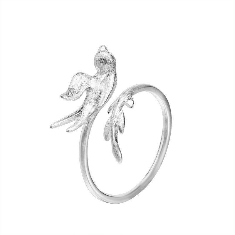 Sterling Silver Flying Bird Ring – Spirit of Freedom