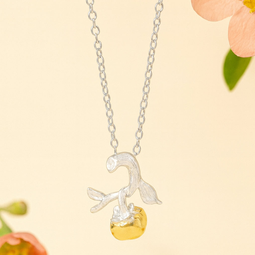 Golden Fruit Amulet – Enchanted Vine Pendant
