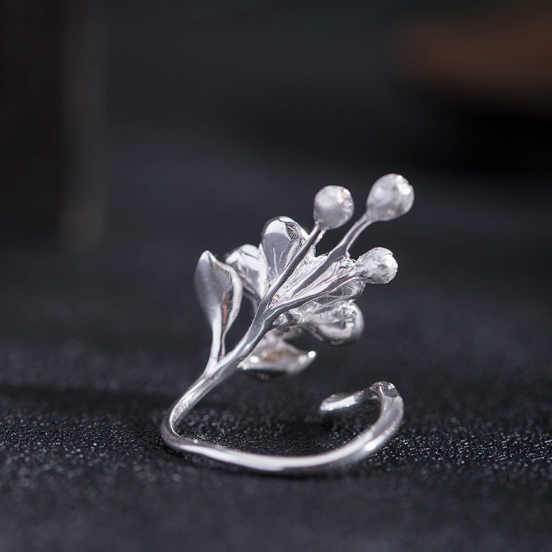 Twin Blossom Adjustable Rings in Gold and Silver Tones