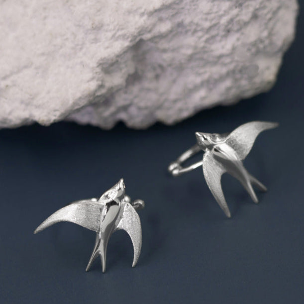 Golden Swallow Adjustable Ring for Spirit and Freedom