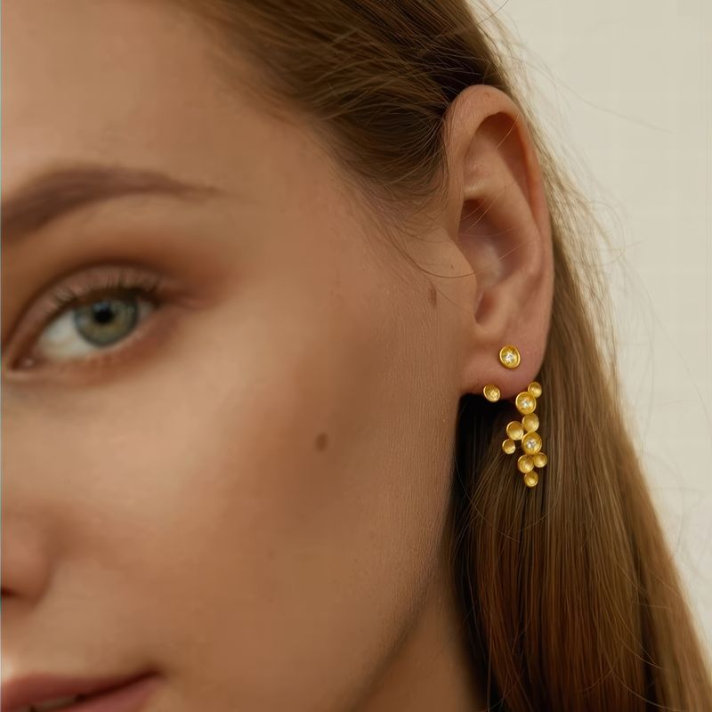 Nature Drop Earrings – Sterling Silver or Gold