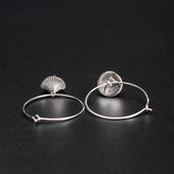 Whimsical Mushroom Hoop Earrings for Forest Spirit Energy