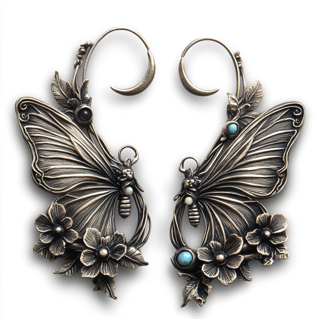 Bohemian Spiral Mandala Earrings with Nature Inspired Tribal Charm
