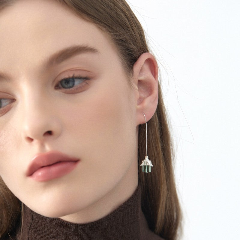 Fairy Cottage Drop Earrings – Enchanted Green Home