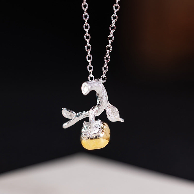 Golden Fruit Amulet – Enchanted Vine Pendant