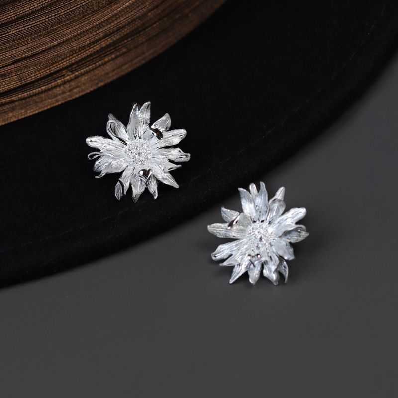 Leaf Drop Earrings Gold Silver Dangle Jewelry