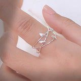 Birds on Branches Ring for Nature and Spirit Lovers