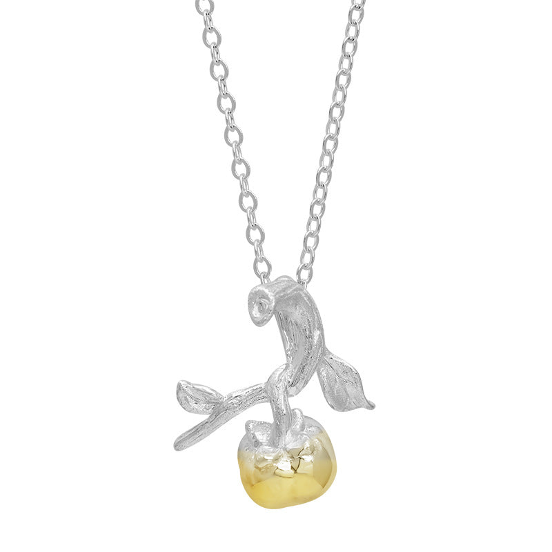 Golden Fruit Amulet – Enchanted Vine Pendant