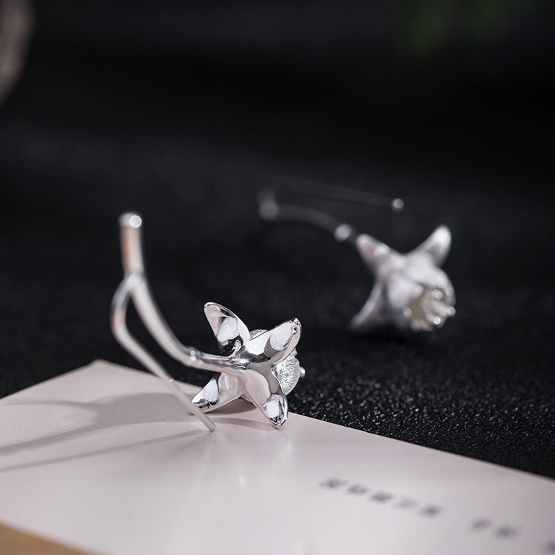 Lily Bell Drop Earrings for Nature-Inspired Mystic Style