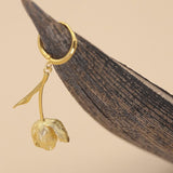 Tulip Drop Earrings in Gold or Silver Tone