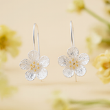 Crystal Blossom Drop Earrings with Feminine Spring Energy