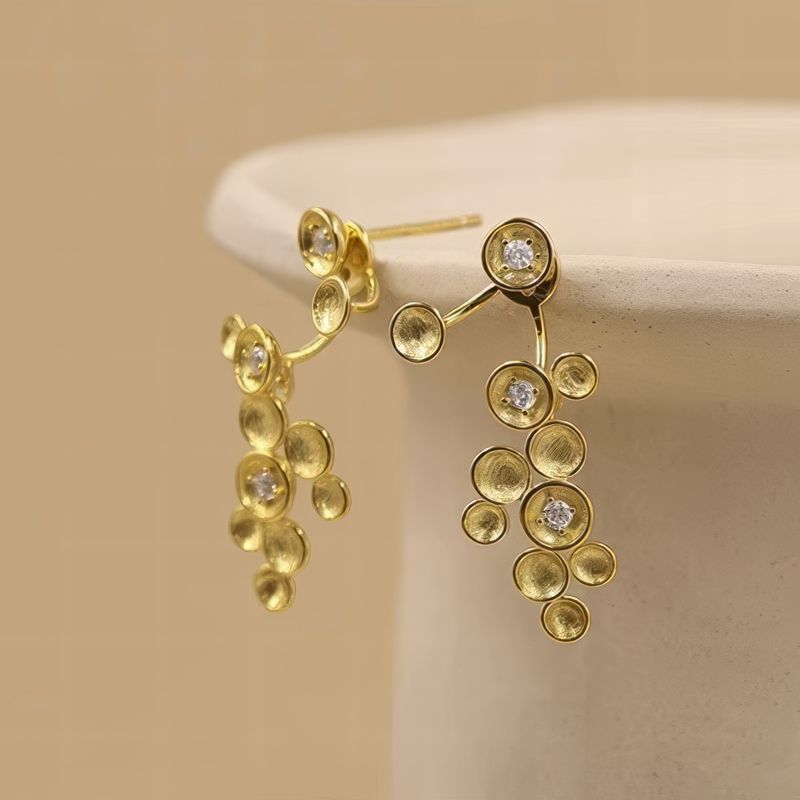 Nature Drop Earrings – Sterling Silver or Gold