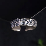 Raw Textured Lava Ring for Earthbound Spirit Power