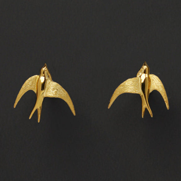 Golden Swallow Adjustable Ring for Spirit and Freedom