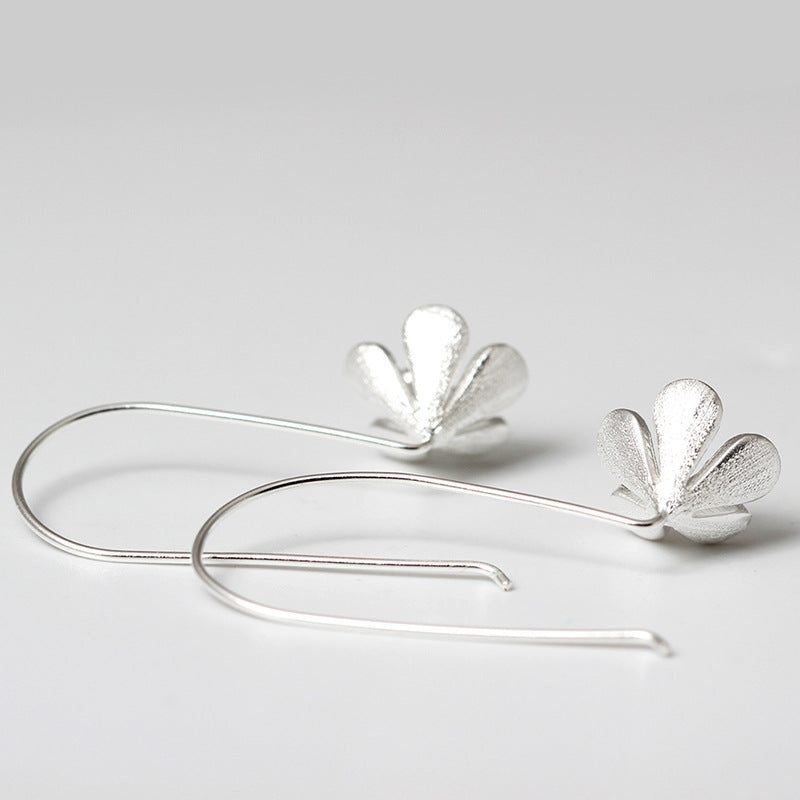 Golden Bloom Drop Earrings with Floral Spirit Energy