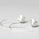 Golden Bloom Drop Earrings with Floral Spirit Energy
