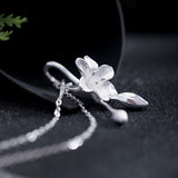Snow Blossom Pendant Necklace for Ethereal Spirit Wear