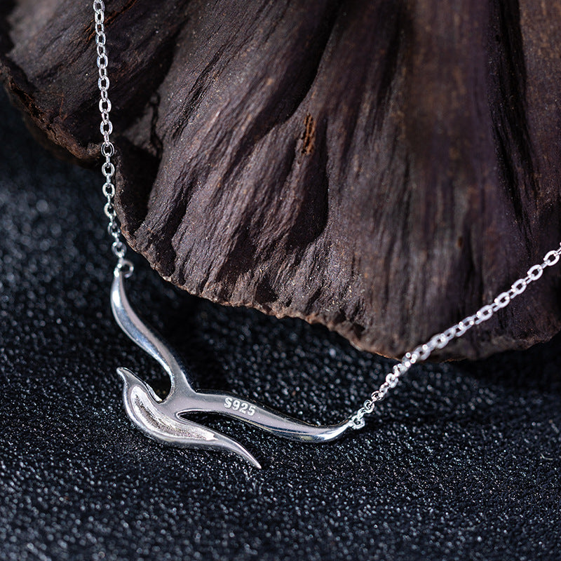 Spirit Flight Necklace – Dual-Tone Bird of Light